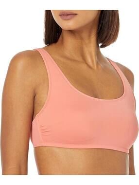 Amazon Essentials Women's Scoop Neck Swim Crop Top XS